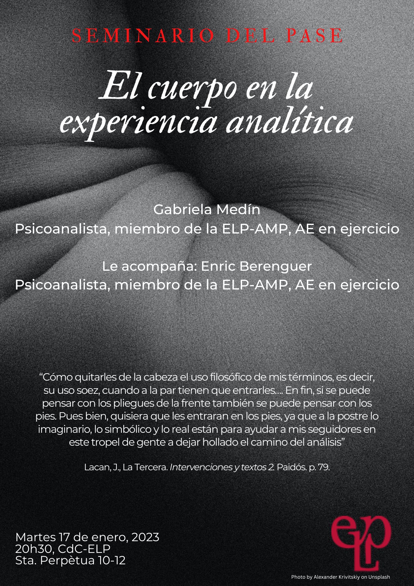 Seminario del Pase. El cuerpo en la experiencia analítica
 