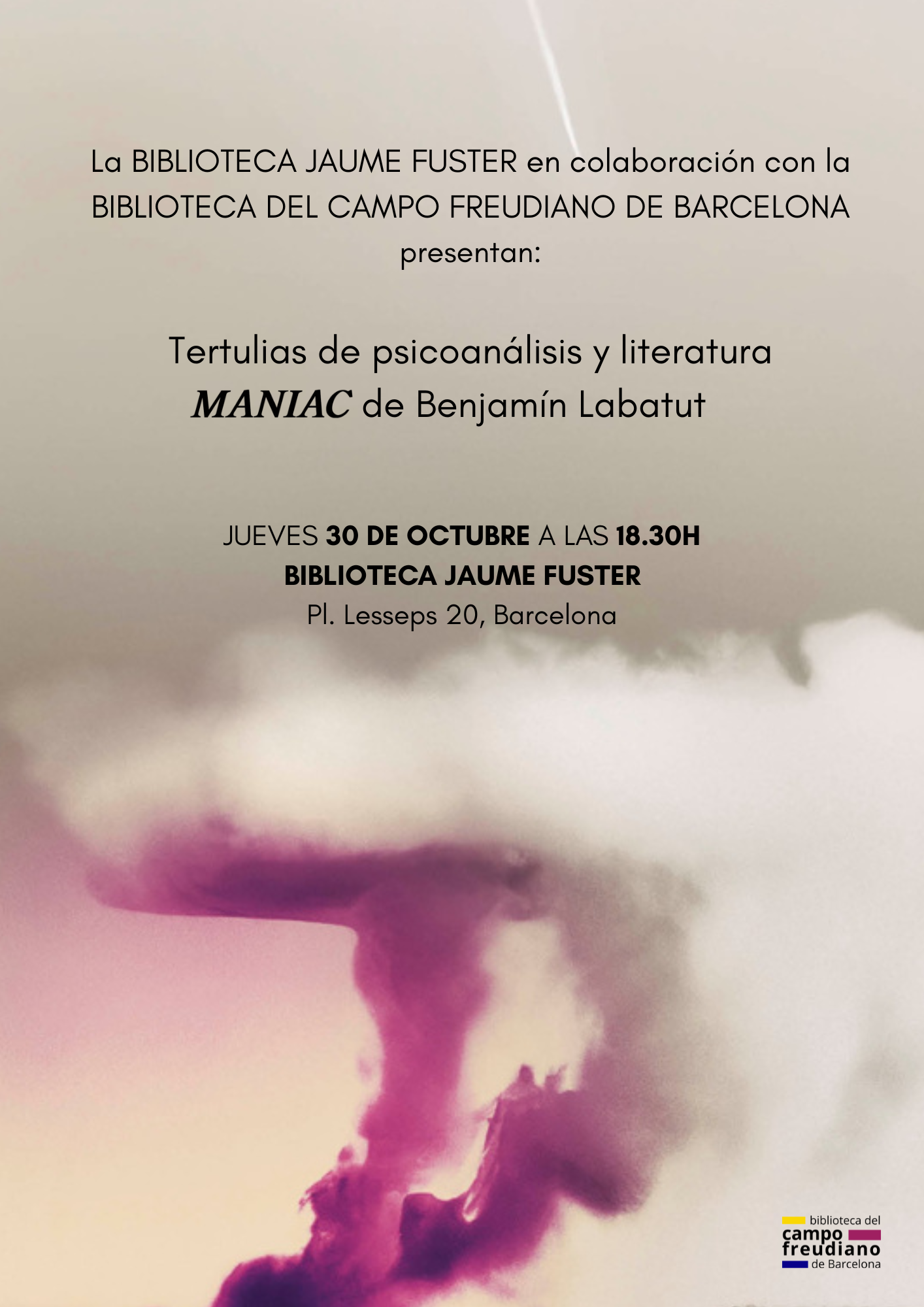 Tertulias de psicoanálisis y literatura: MANIAC de Benjamín Labatut