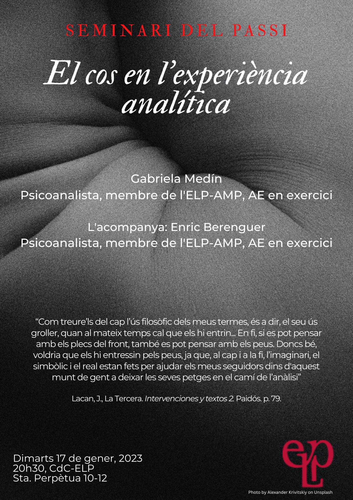 Seminari del Passi. El cos en l'experiència analítica