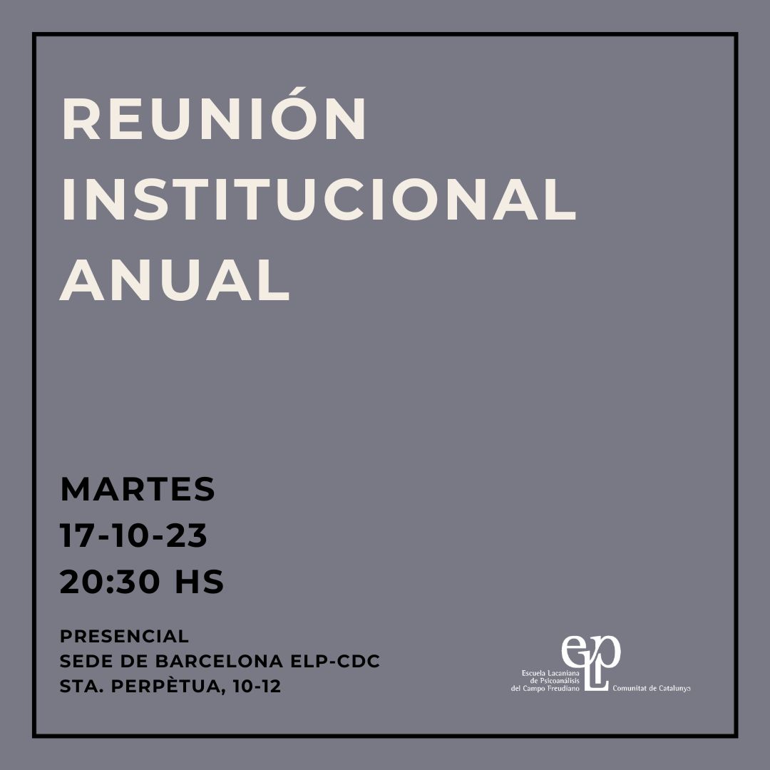 Reunión Institucional Anual