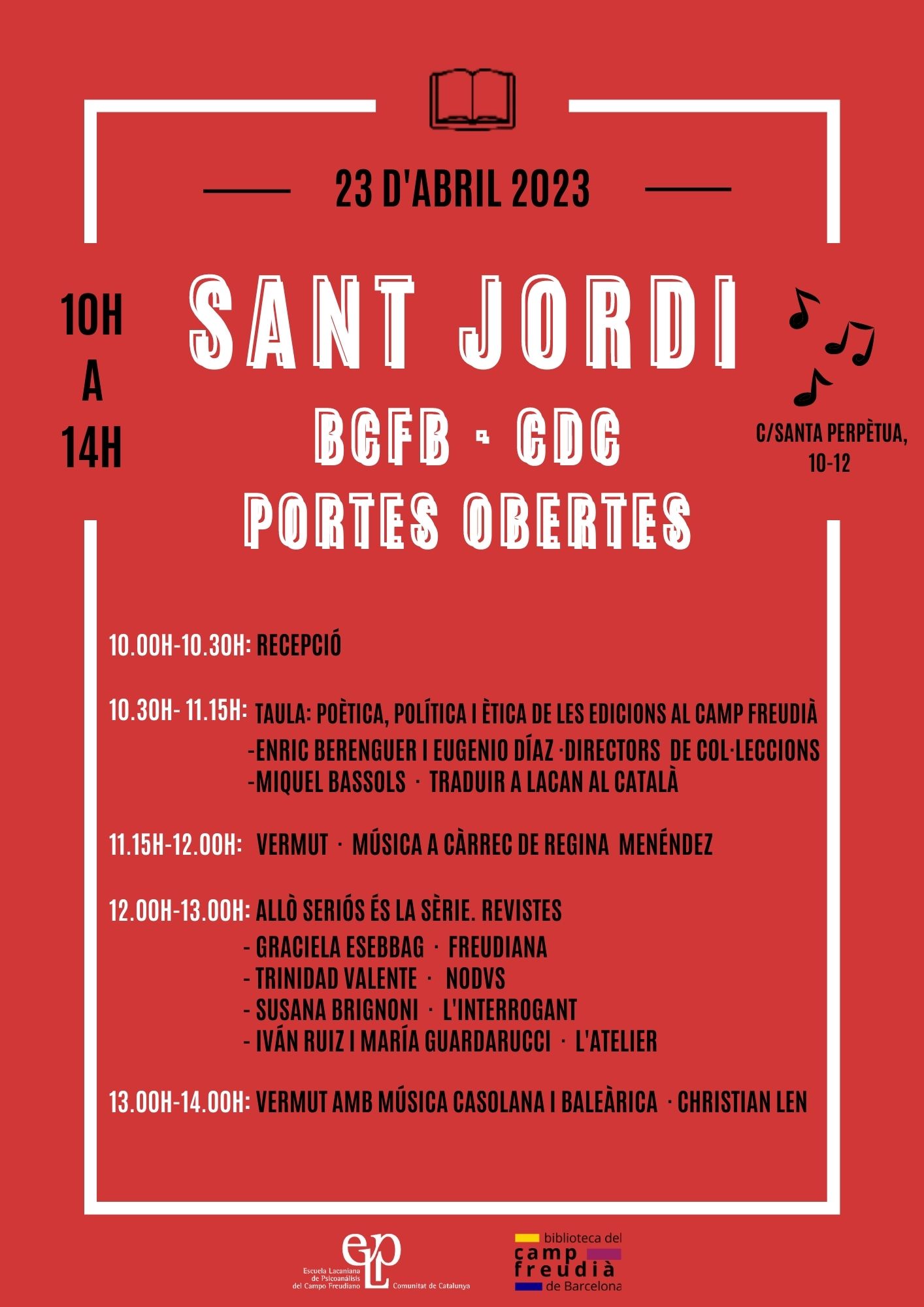 SANT JORDI - PORTES OBERTES
BCFB - CDC