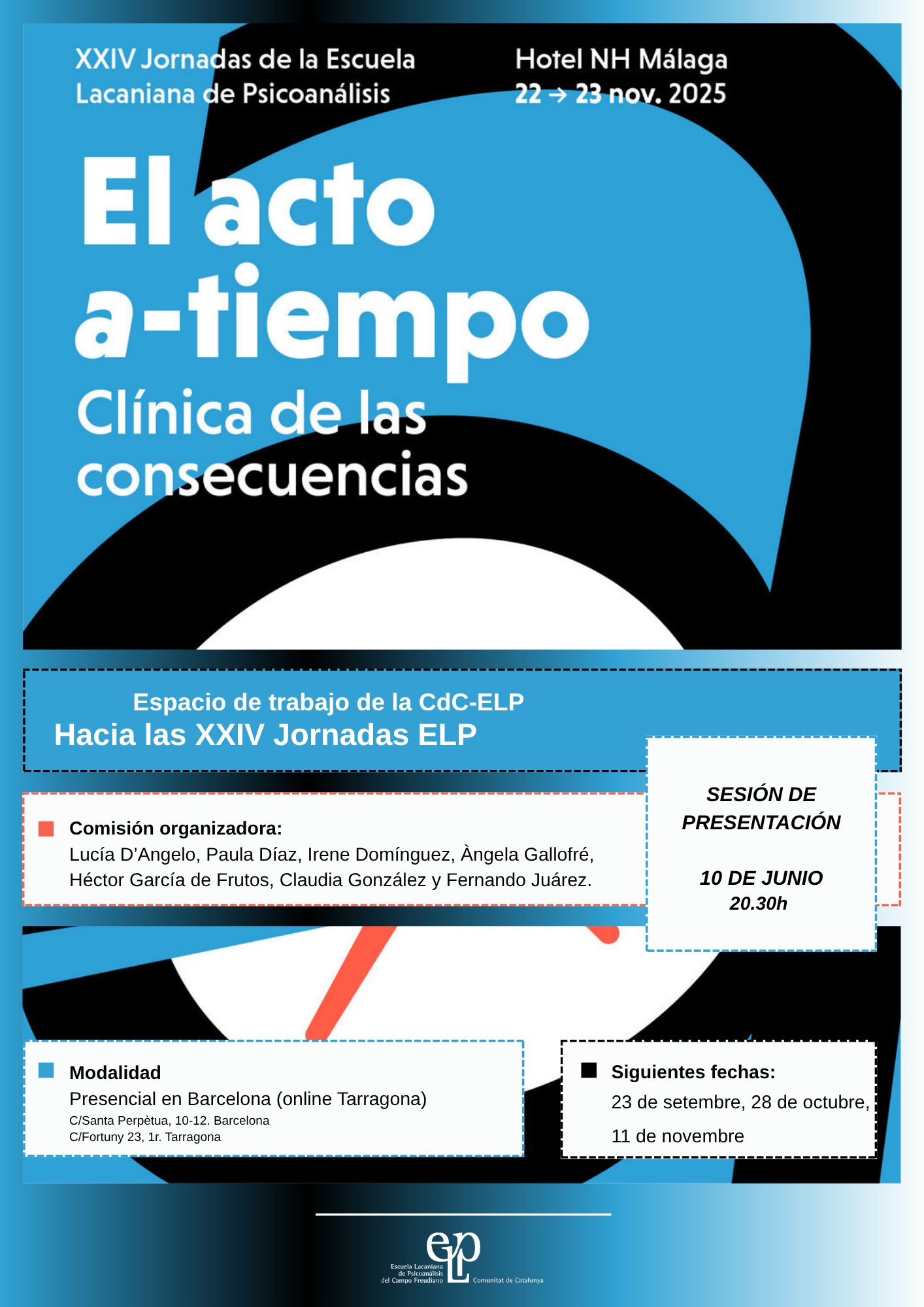 Espai de treball de la CdC-ELP: Cap a les XXIV Jornades de l'ELP